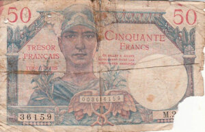 50 francs Trésor Français type 1947