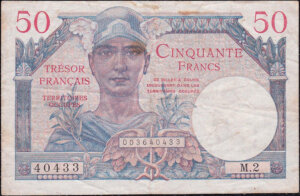 50 francs Trésor Français type 1947