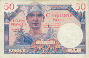 50 francs Trésor Français type 1947