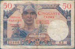 50 francs Trésor Français type 1947