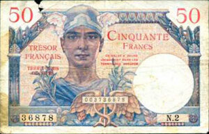 50 francs Trésor Français type 1947