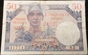 50 francs Trésor Français type 1947