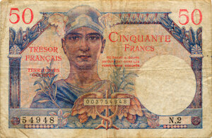 50 francs Trésor Français type 1947