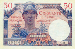 50 francs Trésor Français type 1947