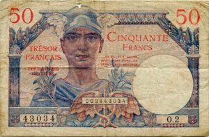 50 francs Trésor Français type 1947