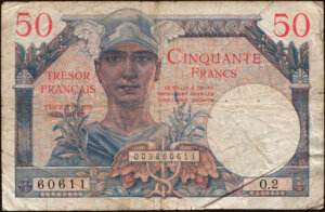 50 francs Trésor Français type 1947