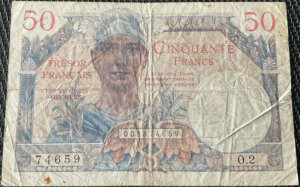 50 francs Trésor Français type 1947