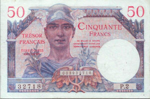 50 francs Trésor Français type 1947