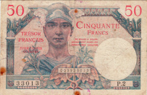 50 francs Trésor Français type 1947