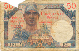 50 francs Trésor Français type 1947