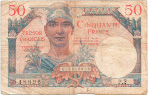 50 francs Trésor Français type 1947