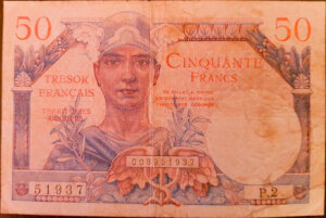 50 francs Trésor Français type 1947