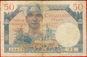 50 francs Trésor Français type 1947