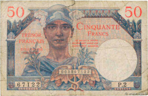 50 francs Trésor Français type 1947