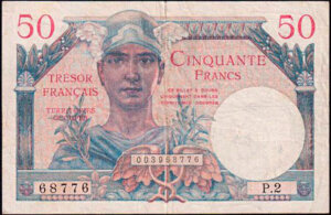 50 francs Trésor Français type 1947