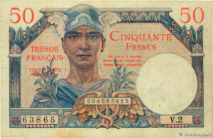 50 francs Trésor Français type 1947