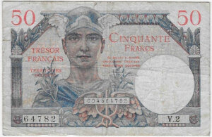 50 francs Trésor Français type 1947