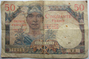 50 francs Trésor Français type 1947