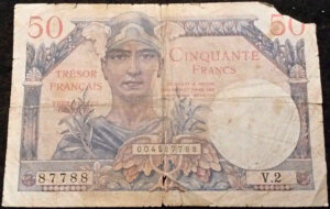 50 francs Trésor Français type 1947