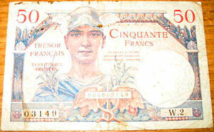 50 francs Trésor Français type 1947