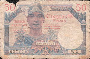 50 francs Trésor Français type 1947