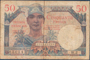 50 francs Trésor Français type 1947