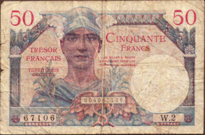 50 francs Trésor Français type 1947