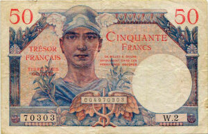 50 francs Trésor Français type 1947