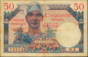 50 francs Trésor Français type 1947