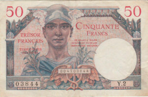 50 francs Trésor Français type 1947