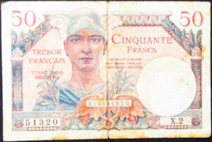 50 francs Trésor Français type 1947