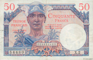 50 francs Trésor Français type 1947