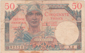 50 francs Trésor Français type 1947