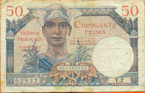 50 francs Trésor Français type 1947