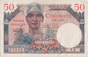 50 francs Trésor Français type 1947