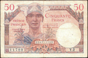 50 francs Trésor Français type 1947