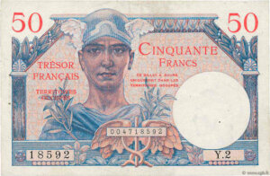 50 francs Trésor Français type 1947