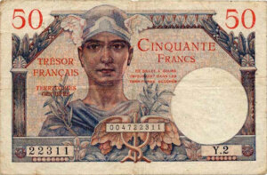 50 francs Trésor Français type 1947