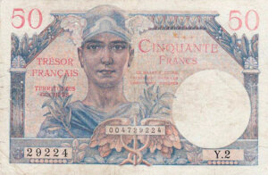 50 francs Trésor Français type 1947