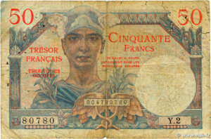 50 francs Trésor Français type 1947