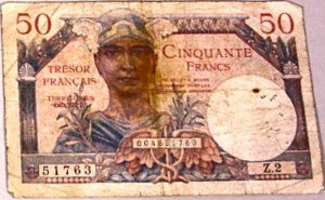 50 francs Trésor Français type 1947