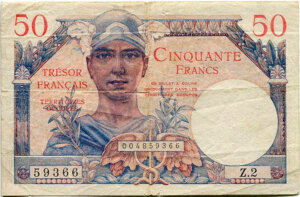 50 francs Trésor Français type 1947