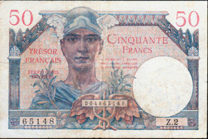 50 francs Trésor Français type 1947