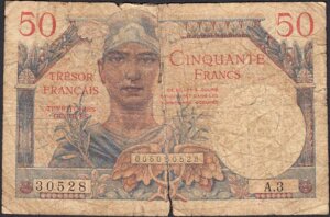 50 francs Trésor Français type 1947