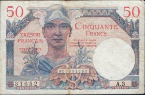 50 francs Trésor Français type 1947