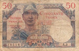 50 francs Trésor Français type 1947