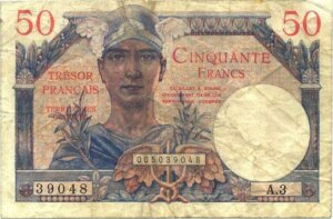 50 francs Trésor Français type 1947