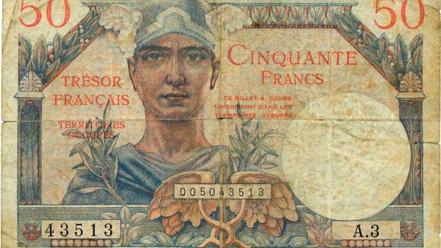 50 francs Trésor Français type 1947