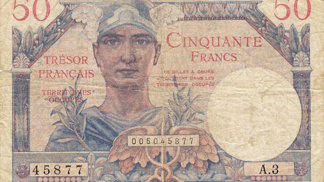 50 francs Trésor Français type 1947