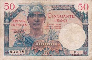 50 francs Trésor Français type 1947